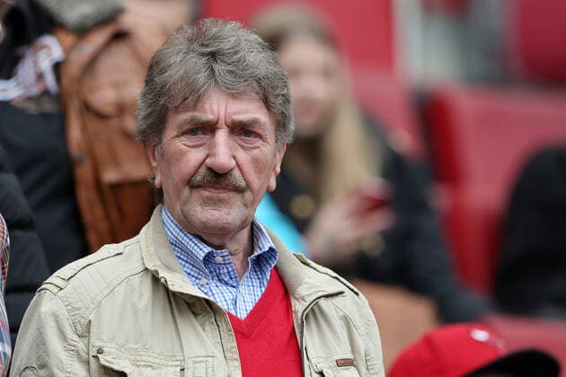 Koeln, Deutschland 05. April 2014: 2. BL - 13 14 - 1. FC Koeln vs. Arminia Bielefeld. Gerd vom Bruch (Spielerberater) Portrait Gesicht Mimik starker Gesichtsausdruck Emotion. 2. BL - 13 14 - 1. FC Koeln vs. Arminia Bielefeld.