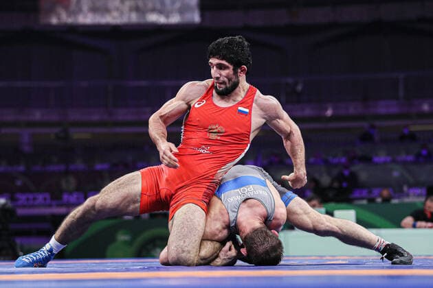 Bilder des Jahres 2020, Sport 12 Dezember Sport Bilder des Tages Individual Wrestling World Cup Dauren KURUGLIEV (RUS) df. Zbigniew Mateusz BARANOWSKI (POL)