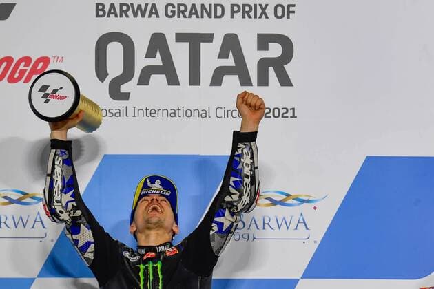 Bilder des Jahres 2021, Sport 03 März Sport Themen der Woche KW12 Sport Bilder des Tages Races for MotoGP Barwa Grand Prix of Qatar at Losail International Circuit, Qatar. March 28, 2021 In picture: 12 Maverick Vinales Carreras del Gran Premio de MotoGP Barwa de Qatar en el Circuito Internacional de Losail, Qatar. 28 de marzo de 2021 POOL MotoGP.com Cordon Press Images will be for editorial use only. Mandatory credit: MotoGP.com Cordon Press