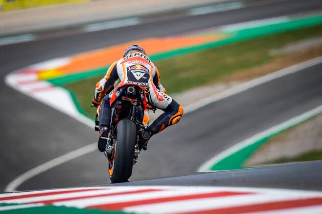 Bilder des Jahres 2021, Sport 04 April Sport Themen der Woche KW15 Free practice for MotoGP Grand Prix 888 of Portugal at Autodromo Internacional do Algarve near Portimao, Portugal April 16, 2021 In picture: Marc Marquez Entrenamientos libres del Gran Premio 888 de MotoGP de Portugal en el Autodromo Internacional do Algarve cerca de Portimao, Portugal 16 de abril de 2021 POOL MotoGP.com Cordon Press Images will be for editorial use only. Mandatory credit: MotoGP.com Cordon Press