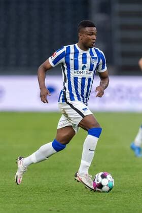 Fussball Berlin 06.05.2021 1. Bundesliga DFL Saison 2020 2021 Hertha BSC Berlin - SC Freiburg Jhon Cordoba (Hertha BSC, No.15)