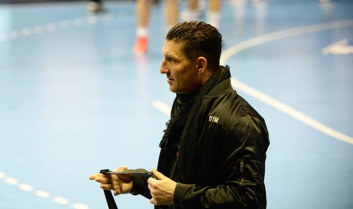 Handball, Herren, Saison 2020 2021, 1. Bundesliga (15. Spieltag), Füchse Berlin - FRISCH AUF! Göppingen, Vorstand Stefan Kretzschmar (Füchse Berlin) vor dem Spiel, 16.05. 2021, Copyright: xSebastianxRäppoldx xMatthiasxKox