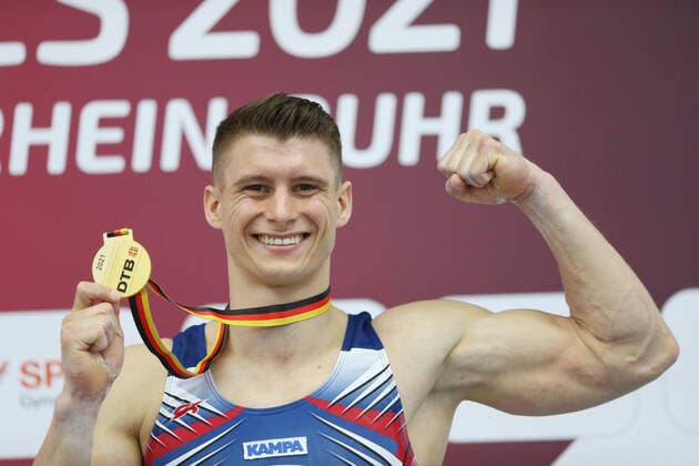 Bilder des Jahres 2021, Sport 06 Juni Sport Themen der Woche KW22 Sport Bilder des Tages Lukas Dauser, Unterhaching, during 2021 German championships ( Die Finals ) in Dortmund; 04 06 2021;