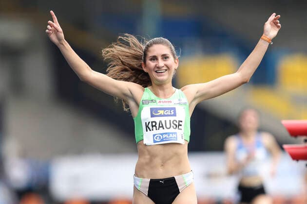 Bilder des Jahres 2021, Sport 06 Juni Sport Themen der Woche KW22 Sport Bilder des Tages Deutsche Leichtathletik-Meisterschaften; Braunschweig, 05.06.2021 Gesa Felicitas Krause (RL Silvesterlauf Trier); Deutsche Leichtathletik-Meisterschaften am 05.06.2021 im Eintracht-Stadion, Braunschweig (Niedersachsen). Copyright: xBEAUTIFULxSPORTS AxelxKohringx