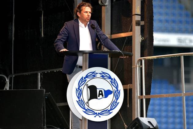 28-06-2021 pmk NE145360 Fussball Herren Bundesliga Saison 2021 2022 Schueco-Arena Bielefeld Corona-Spieltag DSC Arminia Bielefeld Jahreshauptversammlung Samir ARABI -Manager- Bielefeld