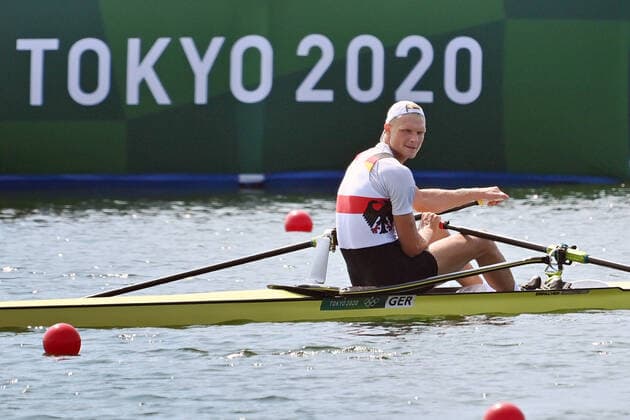 Bilder des Jahres 2021, Sport 07. Juli Sport Themen der Woche KW29 Oliver ZEIDLER (GER),M1x,Einer Maener,men, auf dem Weg zum Start,Aktion, Rowing,Rudern,Vorlaeufe,Heats am 23.07.2021,Sea Forest Waterway. Olympische Sommerspiele 2020, vom 23.07. - 08.08.2021 in Tokio Japan.