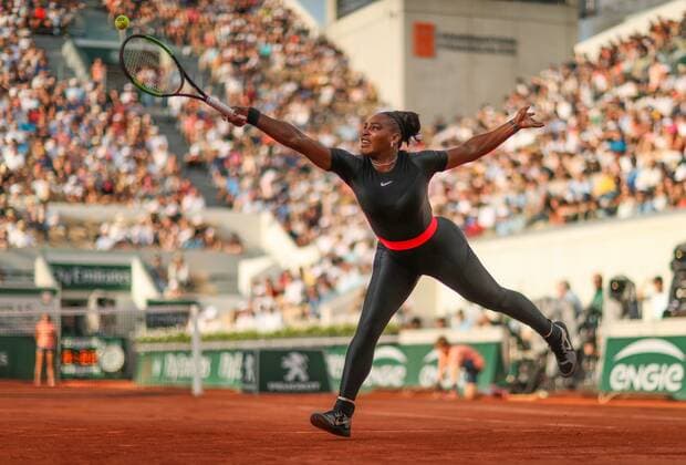 Mandatory Credit: Photo by Dave Shopland BPI Shutterstock (9699146ce) Serena Williams (USA) action during her straight sets win over Julia Goerges from Germany French Open Tennis Championships, Day Seven , Roland Garros, Paris, France - 02 June 2018 French Open Tennis Championships, Day Seven , Roland Garros, Paris, France - 02 June 2018  Copyright: xDavexShopland BPI Shutterstockx 9699146ce
