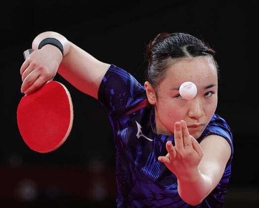 Bilder des Jahres 2021, Sport 07. Juli Sport Themen der Woche KW30 (210729) -- TOKYO, July 29, 2021 -- Japan s Ito Mima competes during the women s singles bronze medal match of Table tennis, Tischtennis at Tokyo 2020 Olympic Games, Olympische Spiele, Olympia, OS in Tokyo, Japan, July 29, 2021. ) (TOKYO2020)JAPAN-TOKYO-OLY-TABLE TENNIS-WOMEN S SINGLES-BRONZE MEDAL MATCH WangxDongzhen