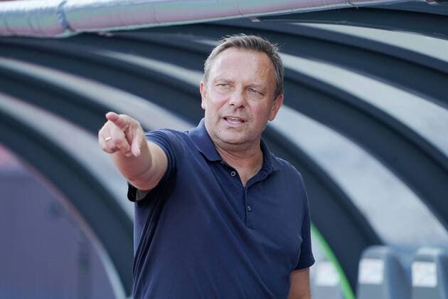 Foto Manuel Geisser 21.08.2021 Stadion Letzigrund Fussball Herren Super League Saison 2021 2022 FC Zuerich - Grasshopper Club Zuerich. 2:1 Bild : Andre Breitenreiter Trainer (FC Zuerich) Einzelbild Aktion