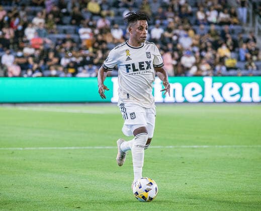 September 3, 2021, Los Angeles, California, USA: Latif Blessing 7 of the LAFC during their MLS, Fussball Herren, USA game with the Sporting KC on Friday September 3, 2021 at the Banc of California stadium in Los Angeles, California. LAFC defeats Sporting KC, 4-0. PI Los Angeles USA - ZUMAp124 20210903_zaa_p124_034 Copyright: xJAVIERxROJASx