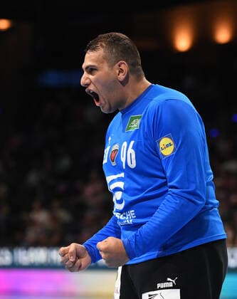Handball, Herren, Saison 2021 2022, 1. Bundesliga (1. Spieltag), Füchse Berlin- HSG Wetzlar, Torhüter Dejan Milosavljev (Füchse Berlin), 09.09. 2021, Copyright: xSebastianxRäppold MatthiasxKochx