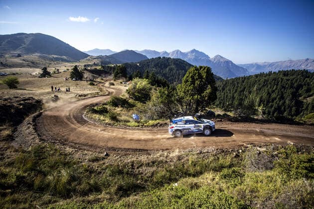 Bilder des Jahres 2021, Sport 09 September Sport Themen der Woche KW36 Sport Bilder des Tages 23 Gryazin Nikolay (raf), Aleksandrov Konstantin (raf), Movisport, Volkswagen Polo Gti, action during the 2021 Acropolis Rally Greece, 9th round of the 2021 FIA WRC, Motorsport Rallye, WM FIA World Rally Championship, from September 9 to 12, 2021 in Lamia, Greece AUTOMOBILE : Rallye de l Acropole Grece - WRC - 11 09 2021 DPPI Panoramic EKO Acropolis_SS7_515