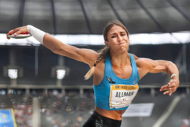 Bilder des Jahres 2021, Sport 09 September Sport Themen der Woche KW36 ISTAF; Berlin, 12.09.2021 Valarie Allman (USA); ISTAF am 12.09.2021 im Olympiastadion in Berlin (GER). Copyright: xBEAUTIFULxSPORTS AxelxKohringx