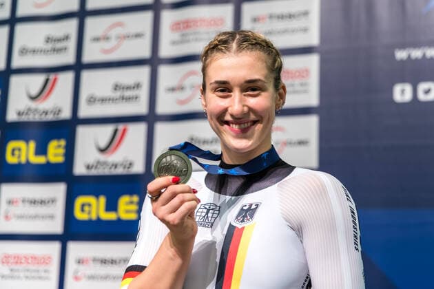 Bilder des Jahres 2021, Sport 10 Oktober Sport Themen der Woche KW40 Sport Bilder des Tages 2021 UEC TRACK ELITE EUROPEAN CHAMPIONSHIPS, 08.10.2021 Pauline Sophie GRABOSCH (GERMANY) wins silver in the womens 500 m time trial at the 2021 UEC Track Elite European Championships on Friday, October 8, 2021 in Grenchen, Switzerland Copyright: xBEAUTIFULxSPORTS OlafxRellischx