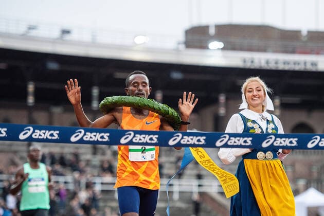 Bilder des Jahres 2021, Sport 10 Oktober Sport Themen der Woche KW40 Sport Bilder des Tages 211009 Teferi Fikadu vinner Stockholm Marathon den 9 oktober 2021 i Stockholm. Copyright: EMMAxWALLSKOG BB211009BB094