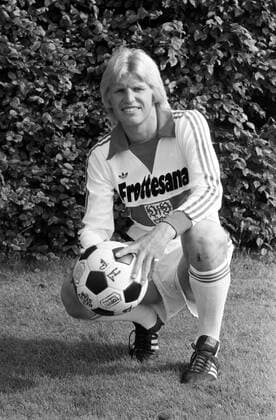 17.07.78 VfB Stuttgart Fototermin 1978 1979 Deutschland, Stuttgart, 17.07.1978, Fussball, Bundesliga, VfB Stuttgart Fototermin Saison 1978 1979: Bernd Förster.