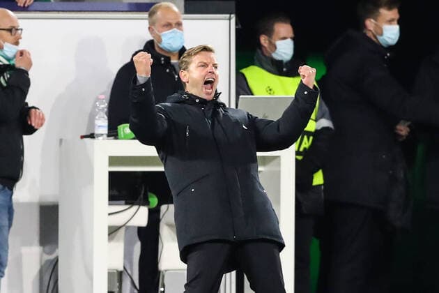 Bilder des Jahres 2021, Sport 11 November Sport Themen der Woche KW44 Sport Bilder des Tages Trainer Florian Kohfeldt (VfL Wolfsburg) - Champions League Saison 2021-2022 Gruppe G VfL Wolfsburg vs. FC Red Bull Salzburg in der Volkswagen Arena in Wolfsburg - Fussball,Deutschland,Mann,Männer,02.11.2021