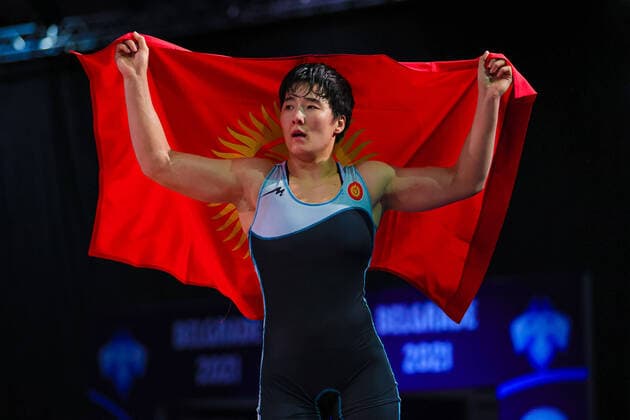 Bilder des Jahres 2021, Sport 11 November Sport Themen der Woche KW44 u23 World Championships WW 76kg - Aiperi MEDET KYZY (KGZ) Belgrad Serbia Copyright: xUnitedxWorldxWrestlingx xKadirxCaliskanx
