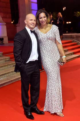 Fabian Hambüchen mit Freundin Viktoria Feldbusch beim 39. Deutschen SportpresseBall 2021 in der Alten Oper. Frankfurt, 06.11.2021