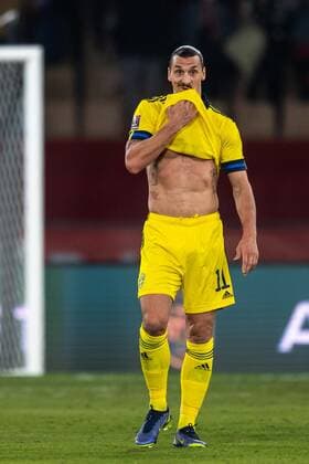 Sport Bilder des Tages 211114 Zlatan Ibrahimovic of Sweden looks dejected after the FIFA World Cup, WM, Weltmeisterschaft, Fussball Qualifier football match between Spain and Sweden on November 14, 2021 in Seville. Photo: Ludvig Thunman BILDBYRAN kod LT JM0228 bbeng fotboll football soccer fotball landskamp vm-kval fifa world cup qualifier sverige sweden sverige a spanien spain depp Copyright: LUDVIGxTHUNMAN BB211114LT140