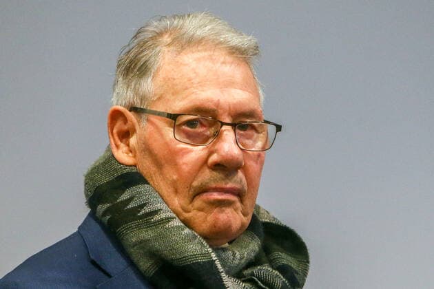 Chemnitz, 20.11.2021, Stadion - An der Gellertstraße, Gesprächsrunde zum Thema Die Kalten Ringe - Gesamtdeutsch nach Tokio 1964, Im Bild: Ex-Fußballer Eberhard Vogel ,