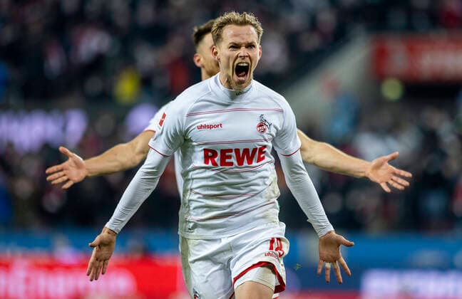 Bilder des Jahres 2021, Sport 11 November Sport Themen der Woche KW47 Torjubel: Ondrej Duda (Köln), 1. FC Köln - Borussia Mönchengladbach 27.11.2021, Fussball; 1. Bundesliga, Saison 2021 22 Foto: Moritz Müller