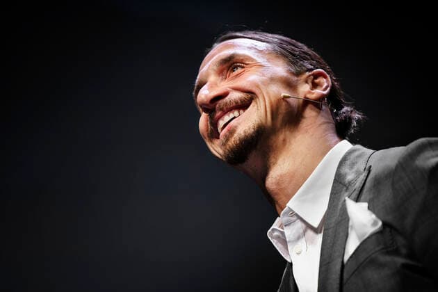 Swedish football player Zlatan Ibrahimovic, at Il Palazzo dell Arte in Milan, Italy, on December 12, 2021, in connection with the release of his new book Adrenalina written by Italian sports journalist Luigi Garlando. MILAN ITALY x3523x