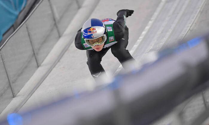 Bilder des Jahres 2021, Sport 12 Dezember Sport Themen der Woche KW52 Sport Bilder des Tages 29.12.2021, Skispringen 70. Vierschanzentournee 2021 22, Auftaktspringen auf der Schattenbergschanze in der WM-Skisprung Arena in Oberstdorf. Ryoyu Kobayashi (JPN)