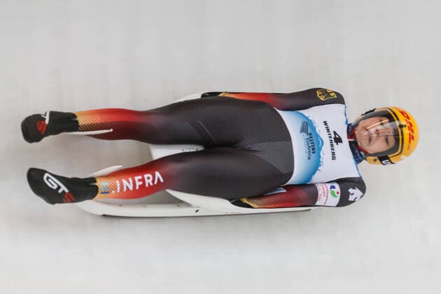 Bilder des Jahres 2022, Sport 01 Januar Sport Themen der Woche KW04 Jessica Degenhardt (GER, Deutschland), 1 29 2022, Winterberg (Deutschland), FIL Junioren Weltmeisterschaften 2022 Winterberg