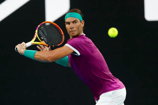 Rafael Nadal (ESP), Finale, Endspiel Tennis - Australian Open 2022 - Grand Slam - Melbourne Park - Melbourne - Victoria - Australia - 30 January 2022. Copyright: xJuergenxHasenkopfx