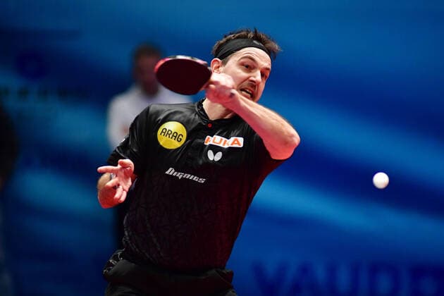Bilder des Jahres 2022, Sport 02 Februar Sport Themen der Woche KW08 Sport Bilder des Tages Europe Top 16 Cup Montreux BOLL Timo beim Europe Top 16 Montreux Salle Omnisports du Pierrier Vaud Schweiz; Switzerland; Suisse