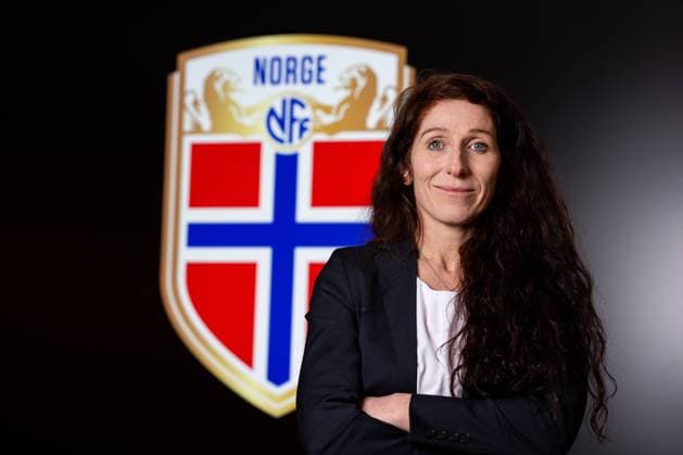 220305 Lise Klaveness poses for a portrait ahead of becoming the new president of the Norwegian Football Association (NFF) on March 5, 2022 in Oslo. Photo: Vegard Grott BILDBYRAN kod VG VG0247 bbeng fotball fotboll football norge norway portrett porträtt portraits Copyright: VEGARDxGRoTT BB220305VG001