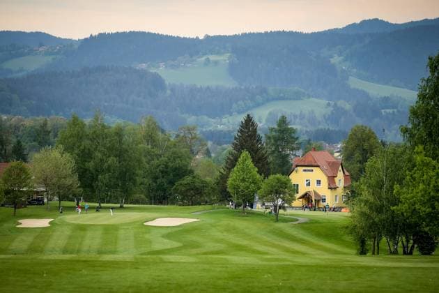 GOLF - Goesser Open 2022 MARIA LANKOWITZ,AUSTRIA,13.MAY.22 - GOLF - Alps Tour, Goesser Open, GC Erzherzog Johann. Image shows a general view of club house.  GEPAxpictures xMaticxKlansek