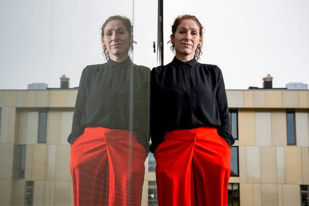 220412 Lise Klaveness, president of the Norwegian Football Association (NFF), poses for a portrait on April 12, 2022 in Oslo. Photo: Vegard Grott BILDBYRAN kod VG VG0267 bbeng fotball fotboll football norge norway portrett porträtt portraits Copyright: VEGARDxGRoTT BB220412VG270