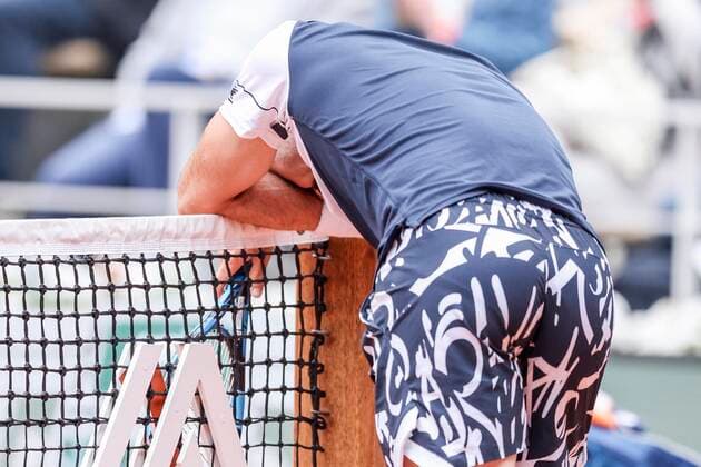 TENNIS - French Open 2022 PARIS,FRANCE,23.MAY.22 - TENNIS - ATP, Tennis Herren World Tour, French Open, Roland Garros, Grand Slam. Image shows Jordan Thompson (AUS).  GEPAxpictures xPatrickxSteiner