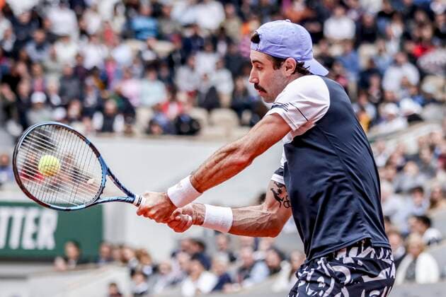TENNIS - French Open 2022 PARIS,FRANCE,23.MAY.22 - TENNIS - ATP, Tennis Herren World Tour, French Open, Roland Garros, Grand Slam. Image shows Jordan Thompson (AUS).  GEPAxpictures xPatrickxSteiner