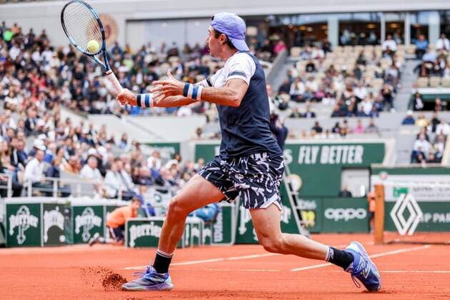 TENNIS - French Open 2022 PARIS,FRANCE,23.MAY.22 - TENNIS - ATP, Tennis Herren World Tour, French Open, Roland Garros, Grand Slam. Image shows Jordan Thompson (AUS).  GEPAxpictures xPatrickxSteiner