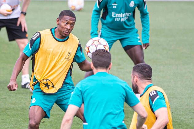 Sport Bilder des Tages 24.05.2022, Madrid, Spain. David Alaba of Real Madrid CF in action during open media day Real Madrid at Ciudad deportiva Real Madrid on 24 Mal 2022 in Madrid Spain. Madrid Ciudad deportiva Real Madrid Community of Madrid Spain Copyright: xJustPictures.ch Eurasiax-xAlvaroxMedrandax