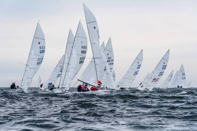 Sport Themen der Woche KW24 Sport Bilder des Tages Weltmeisterschaften Starboot bei der Kieler Woche 2021 Regattafeld auf der Außenförde