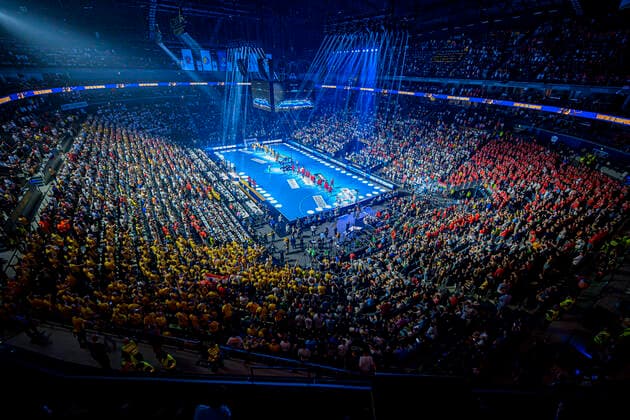 Sport Themen der Woche KW24 Sport Bilder des Tages Koeln, Deutschland 18. Juni 2022: Handball EHF CL Final4 - 21 22 - Halbfinale - THW Kiel vs. Barca Übersicht Lanxess Arena Koeln Lanxess Arena Nordrhein-Westfalen Deutschland