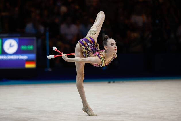 Sport Themen der Woche KW24 38th European Championships in Rhythmic gymnastics, Rhythmische Sportgymnastik, RSG 19.06.2022 Darja Varfolomeev (GER) at clubs finals; 38th European Championships in Rhythmic Gymnastics on 19.06.2022 at the Expo in Tel Aviv Israel. Copyright: xBEAUTIFULxSPORTS U.xFassbenderx