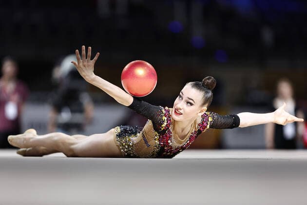 Sport Themen der Woche KW25 Sport Bilder des Tages Darja Varfolomeev, GER, during apparatus final of 2022 national Rhythmic gymnastics, Rhythmische Sportgymnastik, RSG championships at Die Finals in Berlin, 25 06 2022 ;