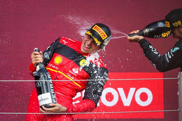 Bilder des Jahres 2022, Sport 07 Juli Sport Themen der Woche KW26 Sport Bilder des Tages 55 Carlos Sainz (ESP, Scuderia Ferrari), F1 Grand Prix of Great Britain at Silverstone Circuit on July 3, 2022 in Silverstone, United Kingdom. (Photo by HOCH ZWEI) Silverstone United Kingdom