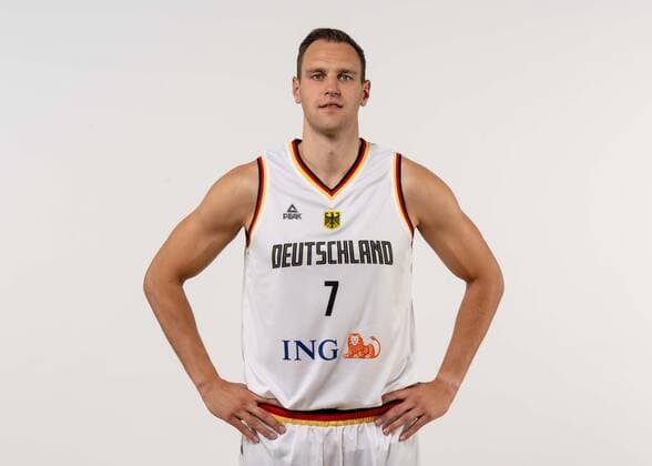 EuroBasket 2022, DBB - Kader Basketball Köln 08.08.2022 Deutsche Basketball Nationalmannschaft Herren Männer Kader für die Eurobasket 2022 Europameisterschaft Johannes Voigtmann (Deutschland, No.07)