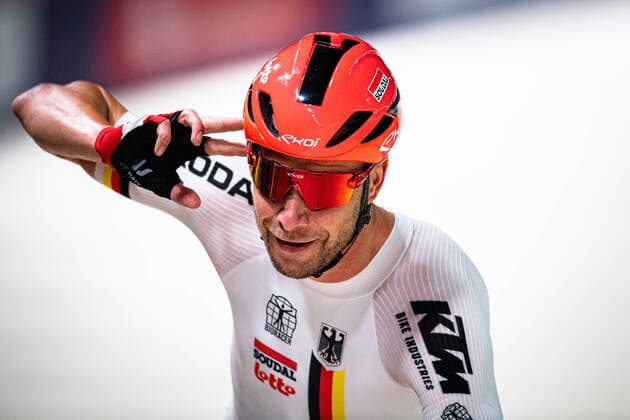 Bilder des Jahres 2022, Sport 08 August Sport Themen der Woche KW33 Sport Bilder des Tages Roger KLUGE Madison Männer Finale European Championships2022 Roger KLUGE, Theo REINHARDT (Deutschland) gewinnen Goldmedaille Madison Männer, Bahnradsport Europameisterschaften 2022 am 16. August 2022 in der Landeshauptstadt München. Die Europameisterschaften sind Teil der 2. European Championships.