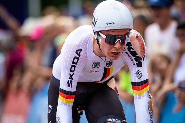 Bilder des Jahres 2022, Sport 08 August Sport Themen der Woche KW33 Sport Bilder des Tages WALSCHEID Maximilian Richard: UEC Road cycling, Rad, Radsport, Strasse European Championships - Munich 2022 WALSCHEID Maximilian Richard ( GER ) Germany Querformat - quer - horizontal - Landscape - Event Veranstaltung: UEC Road Cycling European Championships 2022 - Category Kategorie: Cycling - Road Cycling European Championships - Men Elite - Location Ort: Europe Germany - Bavaria - Fürstenfeldbruck - Discipline: Individual Time Trail ( ITT ) - Distance: 24 km - Date Datum: 17.08.2022 Wednesday Day 2 -