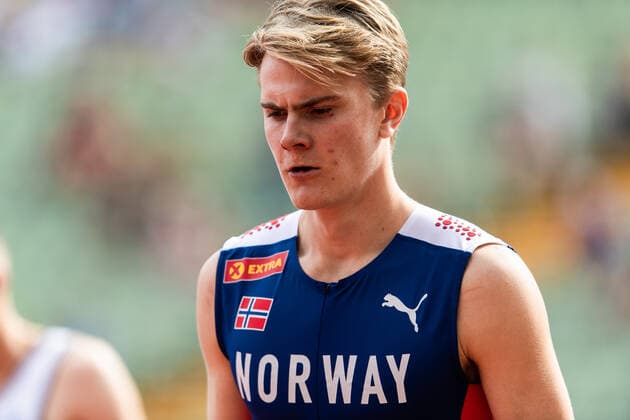 220818 Tobias Gronstad of Norway competes in men?s 800 meter qualification during day 8 of the European Championships on August 18, 2022 in Munich. Photo: Vegard Grott BILDBYRAN kod VG VG0337 friidrott athletics friidrett europamästerskap em em 2022 european championships munich 2022 munchen-em day 8 bbeng Copyright: VEGARDxGRoTT BB220818VG019