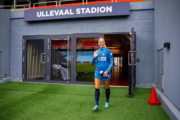 220830 Guro Bergsvand of the Norwegian women s national football team during a training session on August 30, 2022 in Oslo. Photo: Vegard Grott BILDBYRAN kod VG VG0342 bbeng fotboll football soccer fotball vm-kval kval fifa women s world cup qualifier qualifier träning practice training trening norge norway dam Copyright: VEGARDxGRoTT BB220830VG114