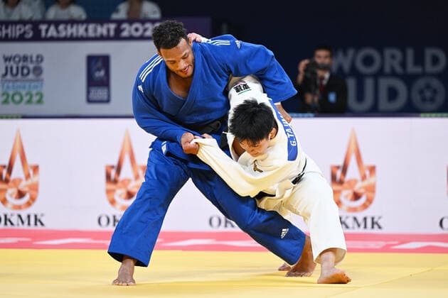 Goki Tajima (JPN), OCTOBER 13, 2022 - Judo : World Judo Championships Tashkent 2022 Team 2nd round match at Humo Arena in Tashkent, Uzbekistan. Noxthirdxpartyxsales (201100120)