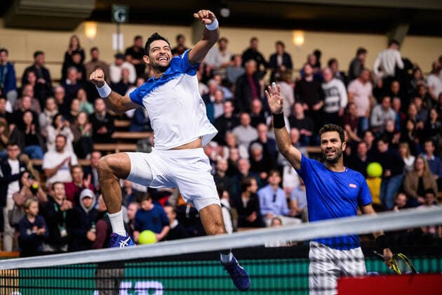 Bilder des Jahres, Sport 10 Oktober Sport Themen der Woche KW42 Sport Bilder des Tages 221023 Marcelo Arevalo of El Salvador and Jean-Julien Rojer of the Netherlands celebrate after winning the final of the men s doubles during day 9 of the Stockholm Open tennis tournament on October 23, 2022 in Stockholm. Photo: Jesper Zerman BILDBYRAN COP 234 JZ0258 tennis stockholm open day 9 finals bbeng jubel celebration champions Copyright: JESPERxZERMAN BB221023JZ007
